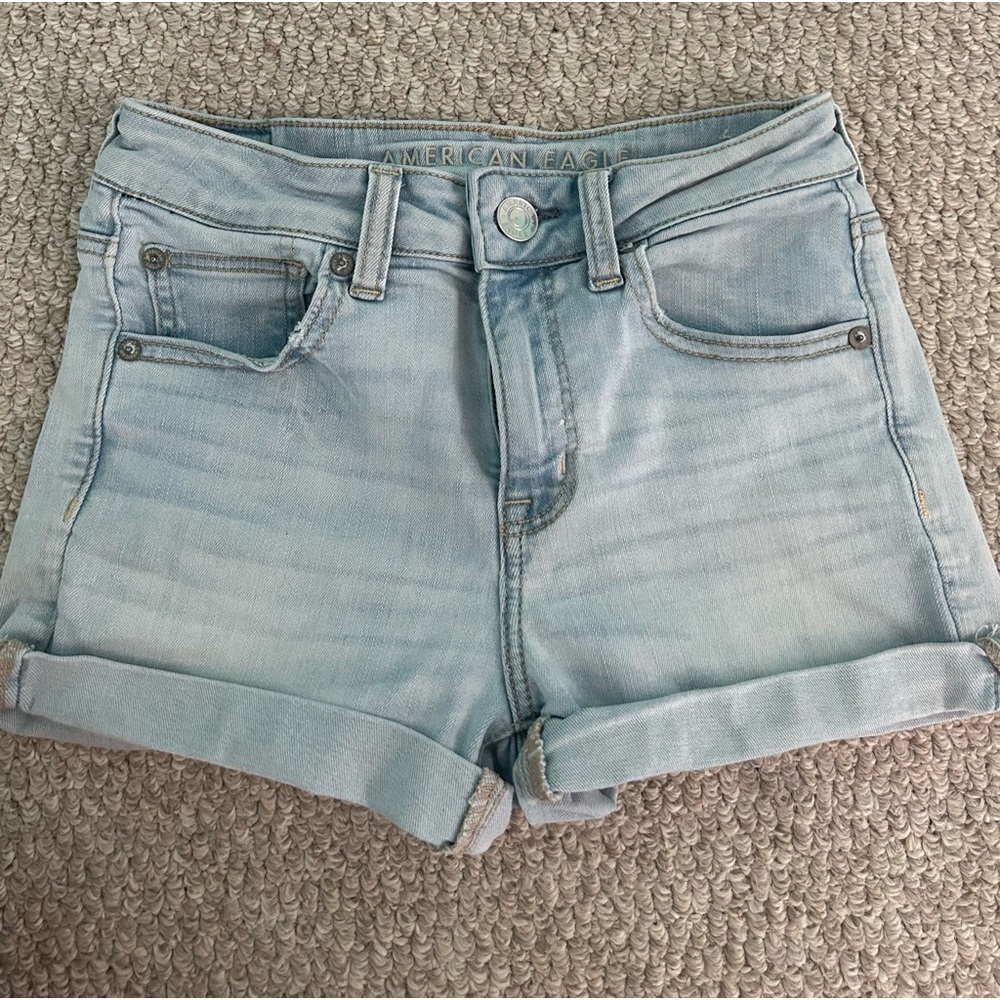 American Eagle, Next level stretch high rise denim shorts